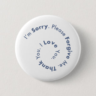 Badge Rond 5 Cm Ho’Oponopono Mantra Prière Guérir les peines