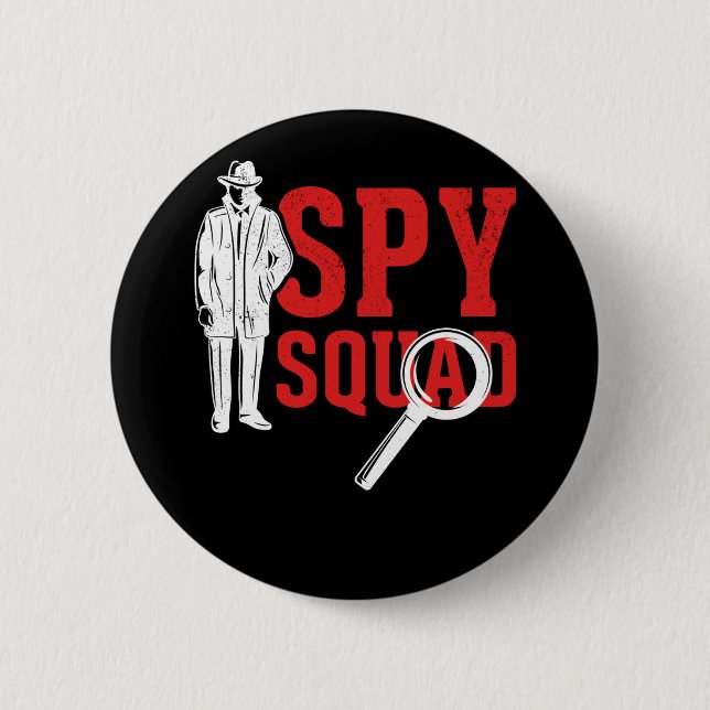 Badge Rond 5 Cm Hobby Detective Friends Crime Drôle Enquêteur (Devant)