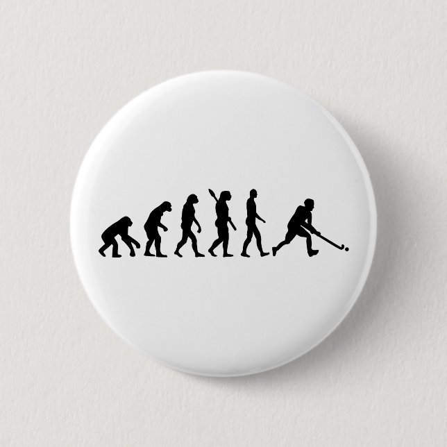 Badge Rond 5 Cm Hockey de champ d'évolution (Devant)