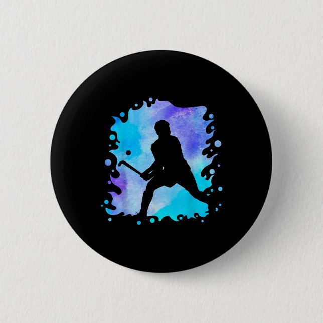 Badge Rond 5 Cm Hockey sur gazon _22  (Devant)