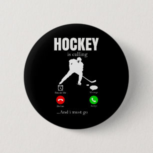 Badge Rond 5 Cm Hockey sur glace Jeunes Femmes Joueuse de hockey s