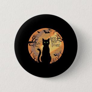 Badge Rond 5 Cm Hocus Pocus Catocus Halloween Chat Noir Amateur