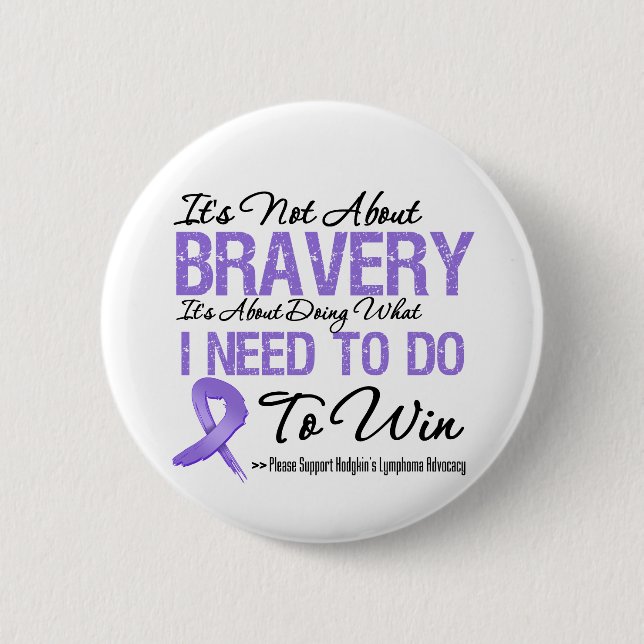 Badge Rond 5 Cm Hodgkins Lymphoma Cancer Bataille (Devant)