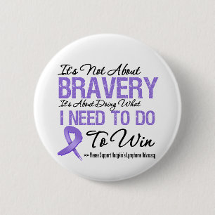 Badge Rond 5 Cm Hodgkins Lymphoma Cancer Bataille