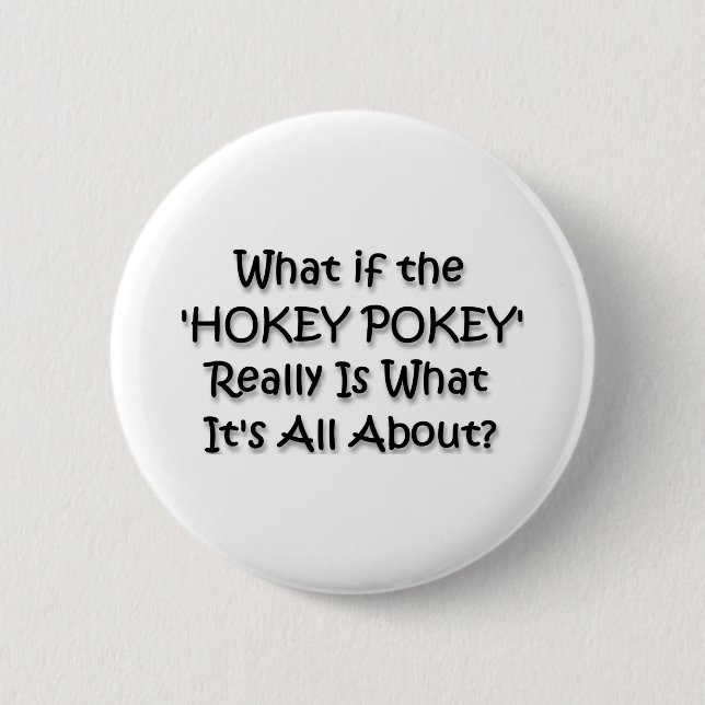 BADGE ROND 5 CM HOKEY POKEY (Devant)