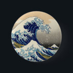 Badge Rond 5 Cm Hokusai le grand bouton de vague<br><div class="desc">Hokusai le grand bouton de vague. Copie japonaise de bois de graveur à partir de 1830-1833. Une des illustrations japonaises les plus célèbres dans le monde, vague de Hokusai la grande outre de Kanagawa est la première entrée dans ses trente-six vues du mont Fuji. La montagne elle-même peut être vue...</div>