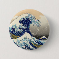Hokusai le grand bouton de vague