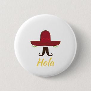 Badge Rond 5 Cm Hola