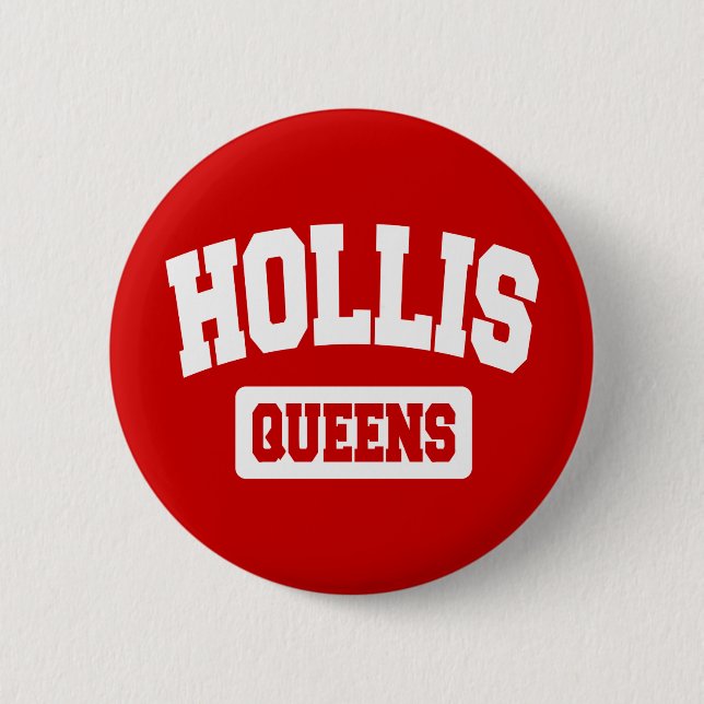 Badge Rond 5 Cm Hollis, Queens, NYC (Devant)
