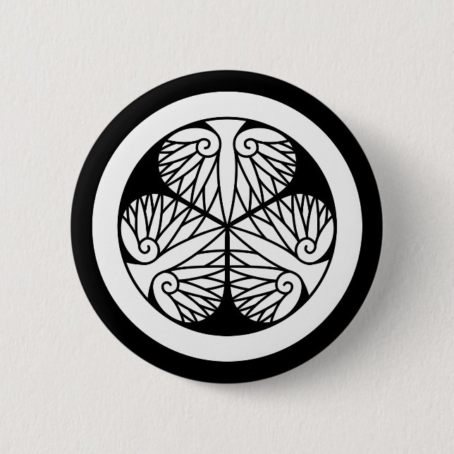 Badge Rond 5 Cm Hollyhock Owari (Edo17) (Devant)