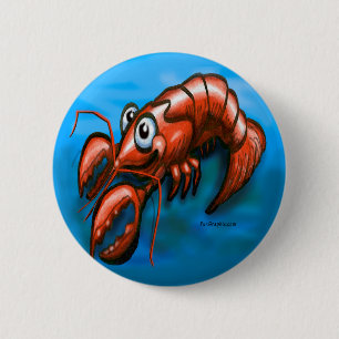 Badge Rond 5 Cm Homard