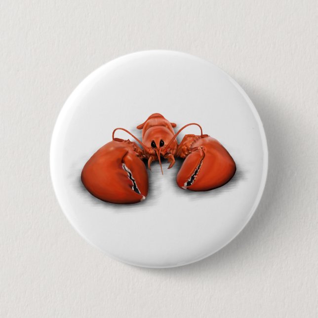Badge Rond 5 Cm Homard (Devant)