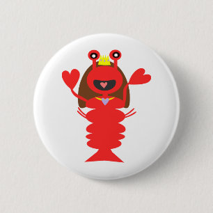 Badge Rond 5 Cm Homard princier