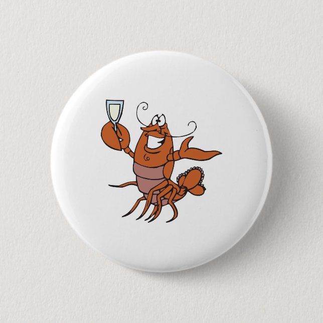 Badge Rond 5 Cm homard torréfié (Devant)