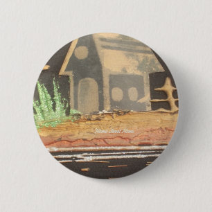 Badge Rond 5 Cm Home Sweet Home Art Imprimer