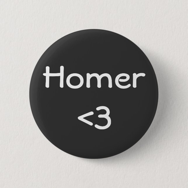 Badge Rond 5 Cm Homer (Devant)