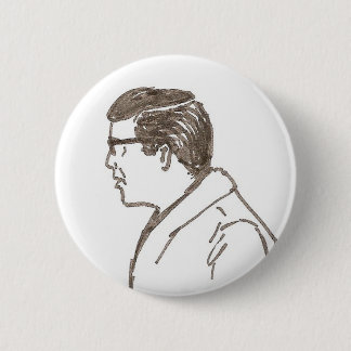 Badge Rond 5 Cm homme avec des verres