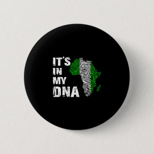 Badge Rond 5 Cm Homme dans l'ADN fière nigéria afrique usa emprein