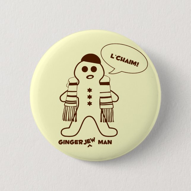 Badge Rond 5 Cm Homme de Gingerjew (Devant)