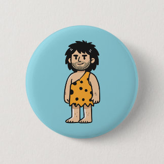 Badge Rond 5 Cm homme de la grotte de Throk