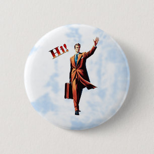 Badge Rond 5 Cm Homme de voyage