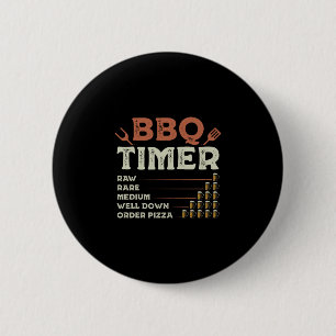Badge Rond 5 Cm Homme drôle barbecue grill chef grilling maître ba