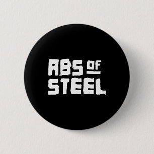 Badge Rond 5 Cm Hommes Abs Of Steel Gym Fitness entraînement Bodyb