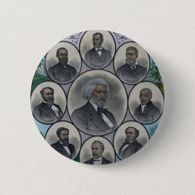 Badge Rond 5 Cm Hommes colorés distingués (Devant)