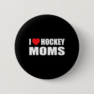 Badge Rond 5 Cm Hommes de hockey J'aime les femmes de hockey