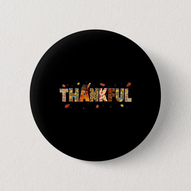 Badge Rond 5 Cm Hommes de Thanksgiving Hommes de Thanksgiving Auto (Devant)