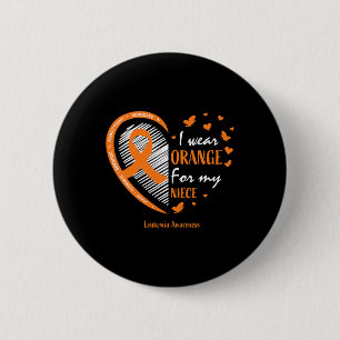 Badge Rond 5 Cm Hommes Femmes Je Porte L'Orange Pour Ma Nièce Leuk