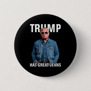 Badge Rond 5 Cm Hommes Femmes Trump A De Grands Jeans Mème Drôle