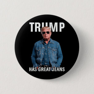 Badge Rond 5 Cm Hommes Femmes Trump A De Grands Jeans Mème Drôle