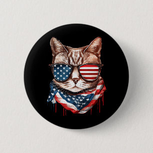 Badge Rond 5 Cm Hommes Fête des Morts Jour des Vétérans 4 Juillet