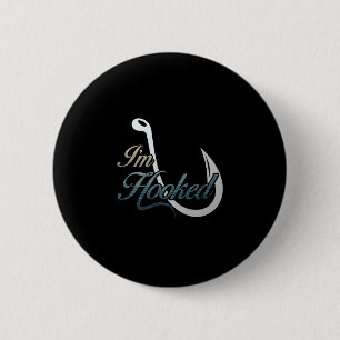 Badge Rond 5 Cm Hommes, je suis accro à la pêche pour les performa