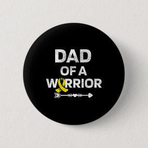 Badge Rond 5 Cm Hommes Papa D'Un Guerrier DIPG Sensibilisation L'E