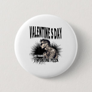 Badge Rond 5 Cm Hommes pour anti-Valentine's Day Enked Man Tattooe