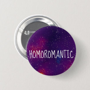 Badge Rond 5 Cm Homoromantic Personnalisable Identité Galaxie