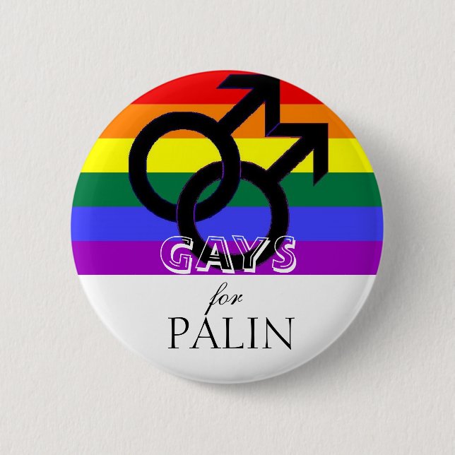 Badge Rond 5 Cm HOMOSEXUELS pour Palin (Devant)