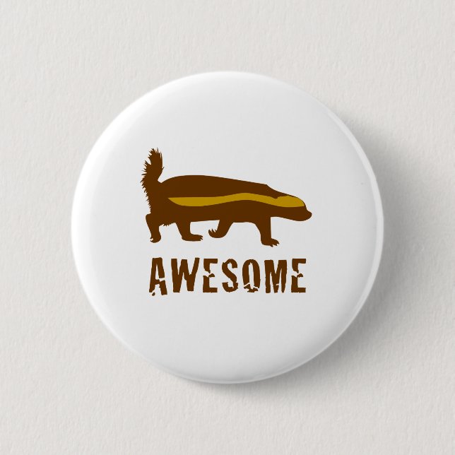 Badge Rond 5 Cm Honey Badger (Devant)