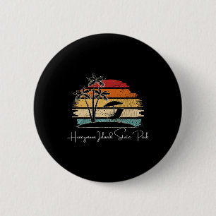 Badge Rond 5 Cm Honeymoon Island State Park Beach Palm Trees Sprin