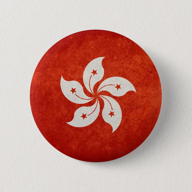 Badge Rond 5 Cm Hong Kong (Devant)