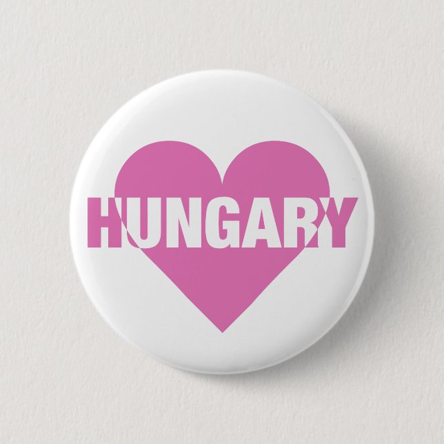 Badge Rond 5 Cm Hongrie Boutons Amour (Devant)