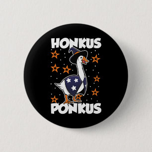 Badge Rond 5 Cm Honkus Ponkus Funny Halloween Sorcière mignonne Oi