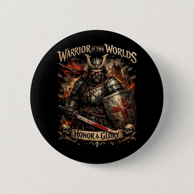Badge Rond 5 Cm Honneur et Gloire (Devant)