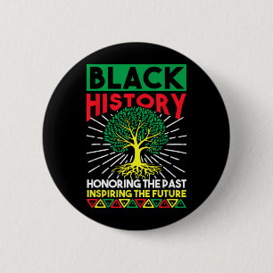 Badge Rond 5 Cm Honorer le passé inspirer l'avenir Noir