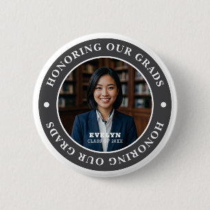 Badge Rond 5 Cm Honorer nos diplômés 20XX   Photo de remise de dip
