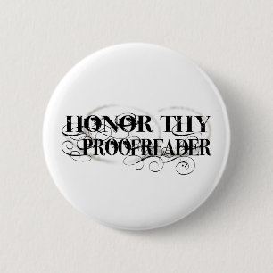 Badge Rond 5 Cm Honorez Thy correcteur d'épreuves