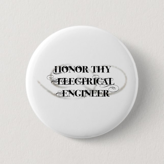 Badge Rond 5 Cm Honorez Thy ingénieur électrique (Devant)