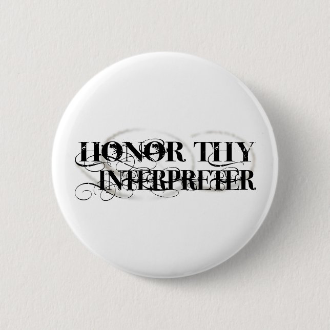 Badge Rond 5 Cm Honorez Thy interprète (Devant)
